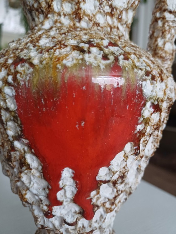 Image 1 of Fat lava vase Brutalist style