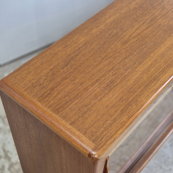 Image 1 of Dyrlund vintage 1960s Danish sideboard, dresser, wall unit display cabinet