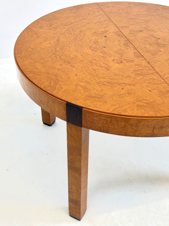 Image 1 of Vintage root wood round dining table by Grange