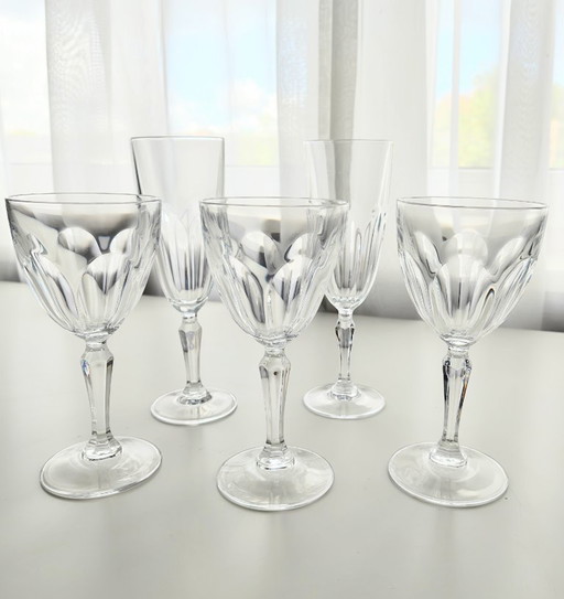 Set di 5 bicchieri in cristallo Cristal d'Arques (Washington)
