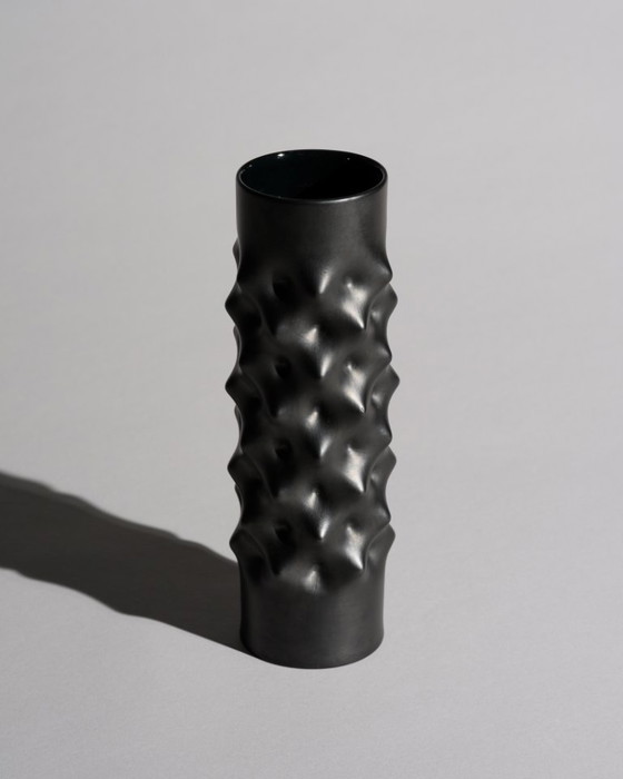 Image 1 of Dieter Mankau & Christa Häusler-Goltz Porcelaine Noire Bisque Porcelain Vase Duo