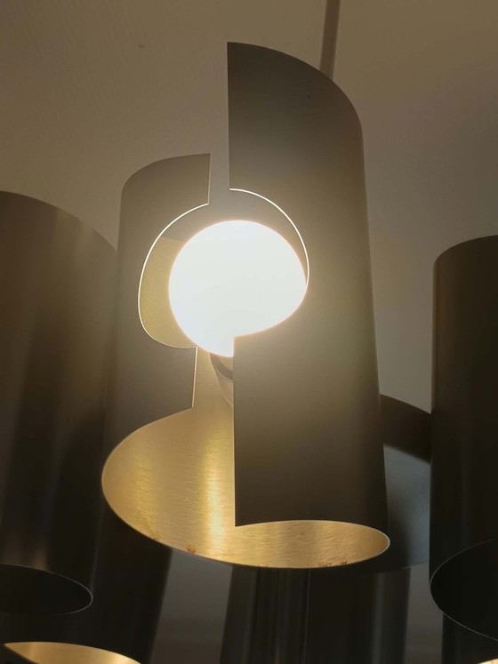 Space Age Chandeliers aluminum 1970 Polam Bielsko – Aluminium (photo 5 of 14)