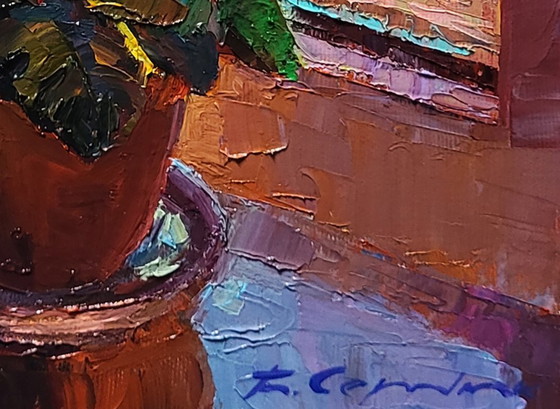 Image 1 of Vaso del mattino sul davanzale