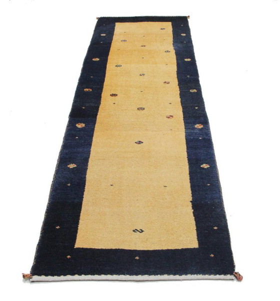 Image 1 of Original Modern Persian Gabbeh Wool Rug 275 x 75 cm Excellent Condition