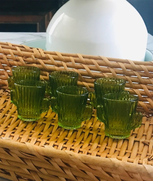 Tasses en verre cactus