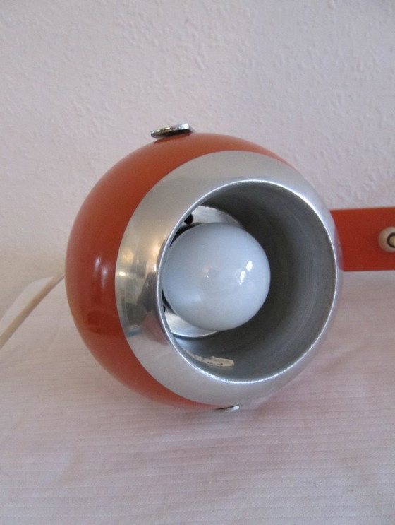 Image 1 of Herda Eyeball Doppelwandleuchte orange Space Age