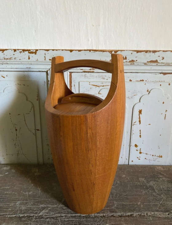 Jens Quistgaard, secchiello per il ghiaccio in teak anni '60 – Accessori da tavola, Legno (photo 4 of 11)
