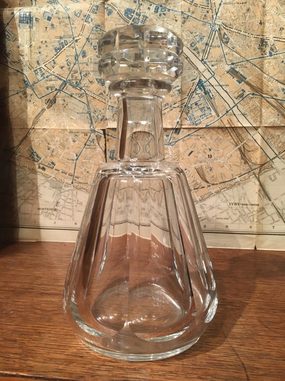Decanter di cristallo "Baccarat" – Bicchieri e caraffe, Vetro, Vintage (photo 4 of 8)