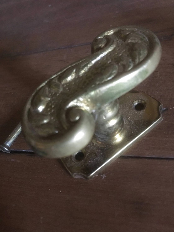 Messing Fenstergriff – Dekorative Objekte, Brass, Vintage (photo 9 of 10)