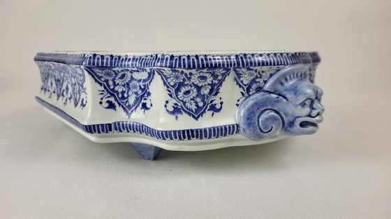 Gien ceramic basin from the 20th century – Plant pot, Porcelain (photo 4 of 12)