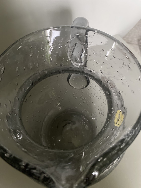 Image 1 of Jarra/jarra de vidrio hecha a mano con burbujas