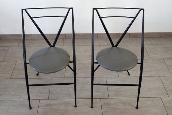Image 1 of Paire de chaises pliantes Cinderalla de Yamakato, années 80
