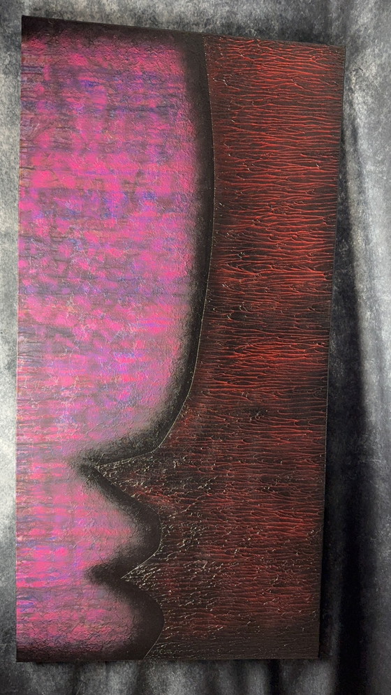 Image 1 of Rotan Hunt "Pink Aware" Murale UV a luce nera