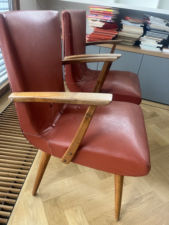 Image 1 of Set vintage di sedie Marius Drukker, design olandese di metà secolo