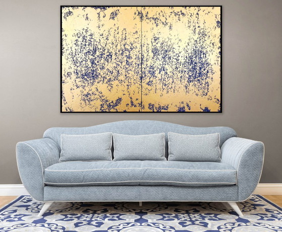"Golden Radiance" (Abstract Painting, Unique Piece), Jürgen Angeler, Paintings & Drawings, Canvas, Wood (photo 11 of 15)