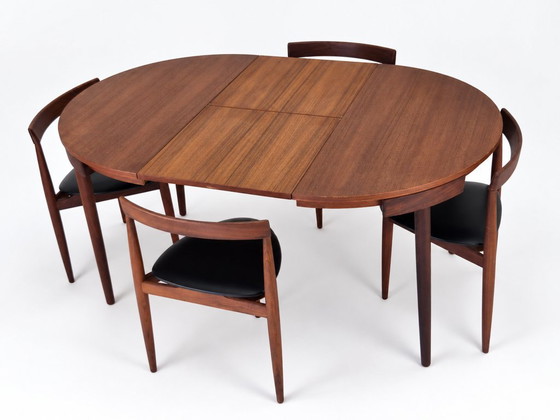 Salles à manger complètes Roundette en teck extensible par Hans Olsen pour Frem Røjle, Danemark années 1960 (photo 7 of 37)