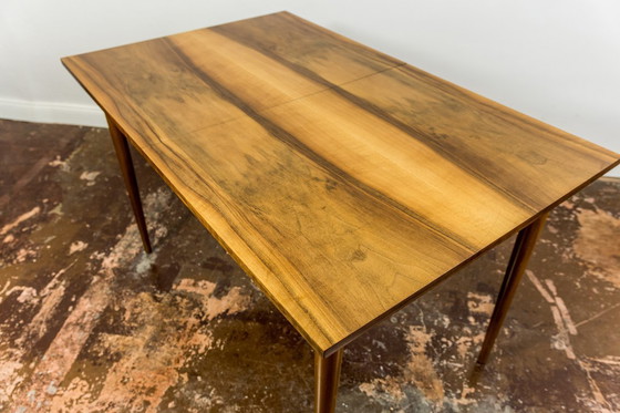Image 1 of Mid Century Extendable Dining Table In Walnut, 1960s