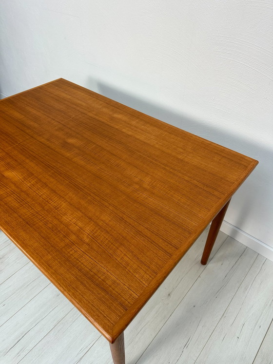 Image 1 of 1960s Large Vintage Minimalistic Teak Extendable Dining Table