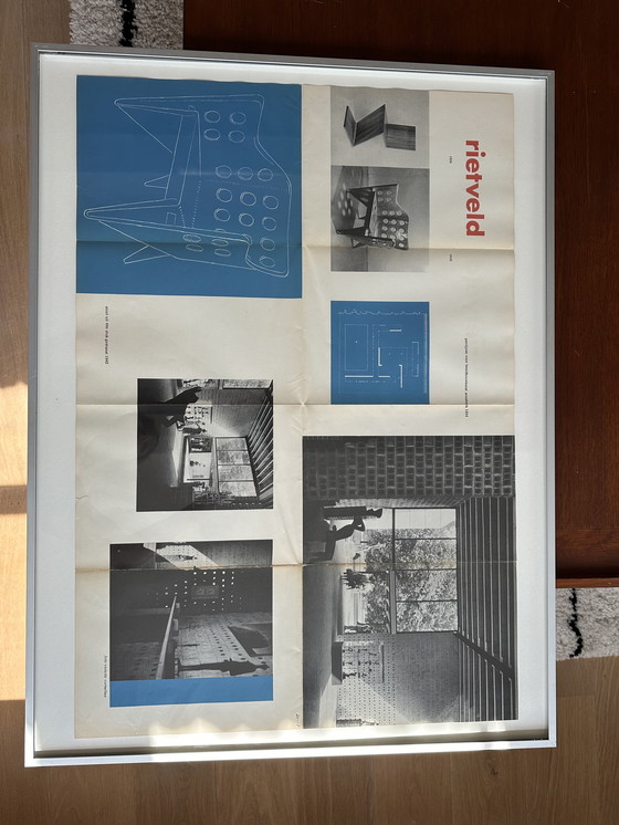 Image 1 of Affiche Rietveld / Exposition au Stedelijk Museum 1959 Cat. 205