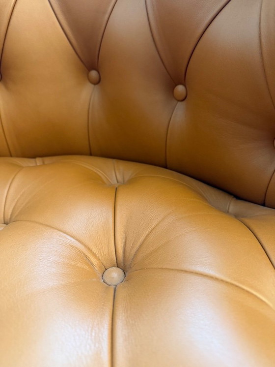 Image 1 of WALTER KNOLL – Haussmann 310 Chesterfield-Sessel, Leder Trix & Robert, Cognac