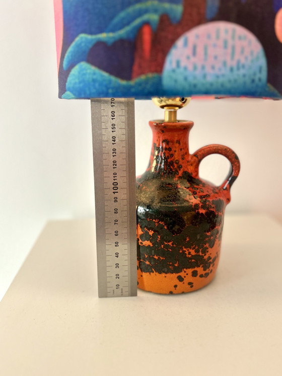 Image 1 of Lampe de balcon Space Age - sans fil - céramique recyclée d'Allemagne de l'Ouest