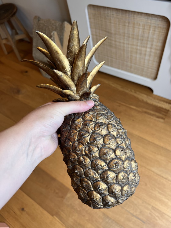 Image 1 of Ananas dorato decorativo d'epoca