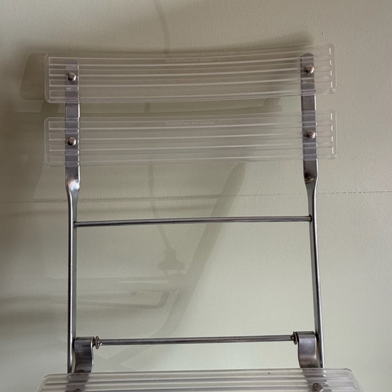 Silla plegable, Sillas plegables, Plástico, Metal, Transparente (foto 6 de 15)