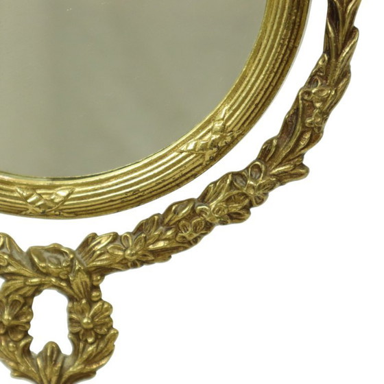 Image 1 of Classic Brass Table Mirror