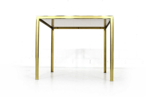 Ateliers Unis d'or Hollywood Regency Coffee Table / Table d'appoint en laiton