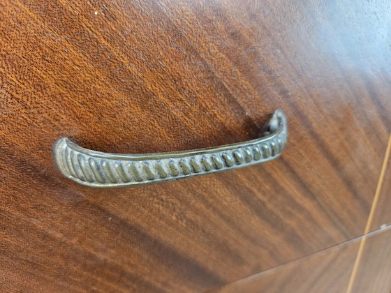 Image 1 of Cómoda de los años 80 en nogal, palisandro y arce.