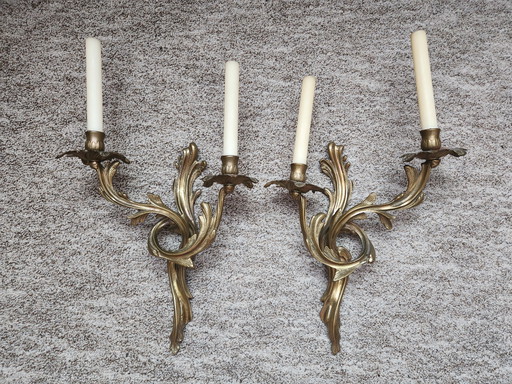 2x Vintage wall lights