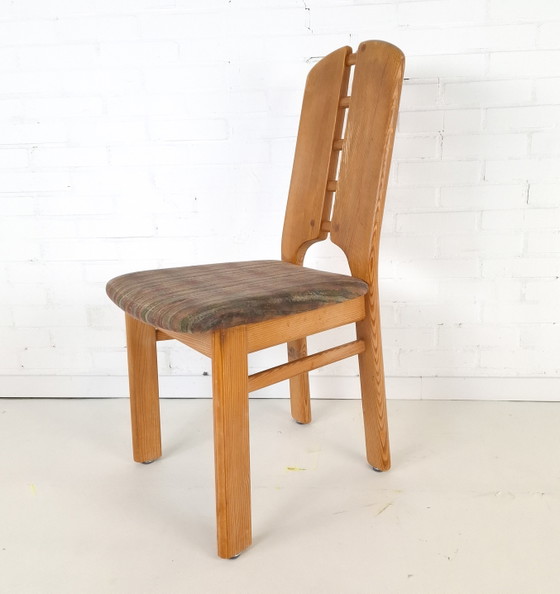 Image 1 of 4x vintage Lübke chairs, Brutalist, 1970s, mid-century