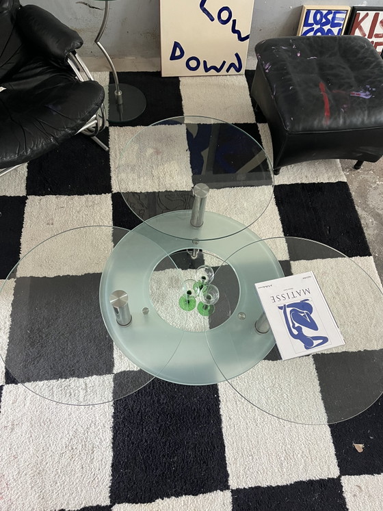 Image 1 of Coffee table with rotating leaves