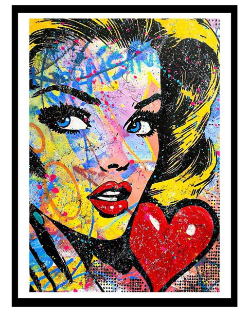 GONGAS - Levantamiento - Litografía de artista enmarcada