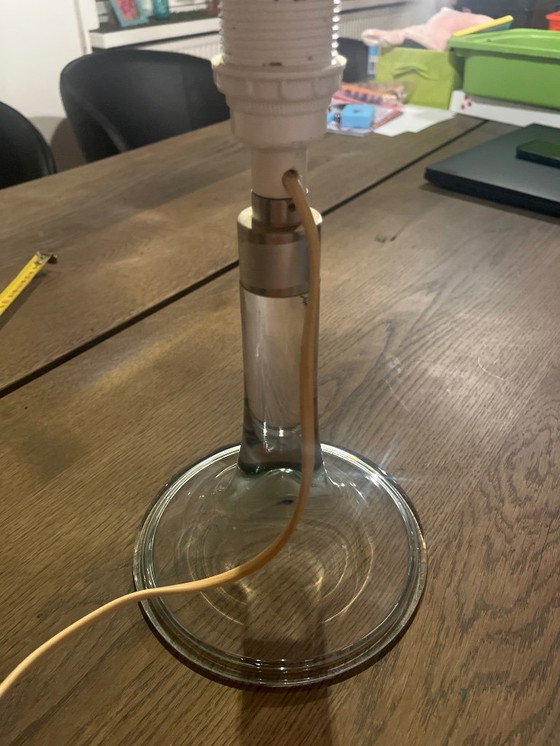 Image 1 of Holmegaard Glass Lamp "Fanfare", Royal Copenhagen, Vintage, Danish, 1980S