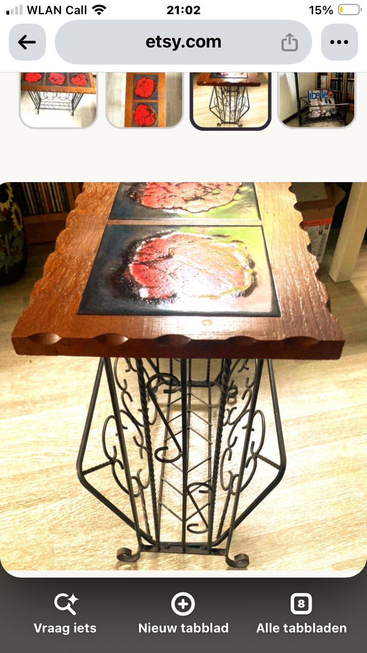 Fest Amsterdam Plateau Side Table Bordeaux | Whoppah