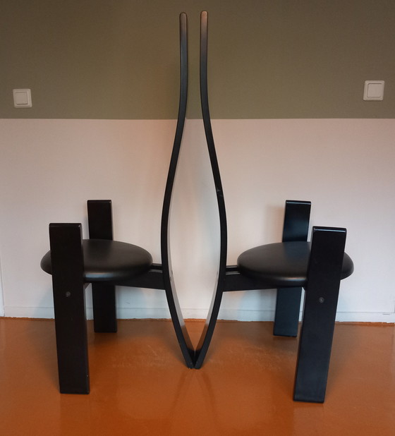 Image 1 of 2x chaises Vico Magistretti Golem