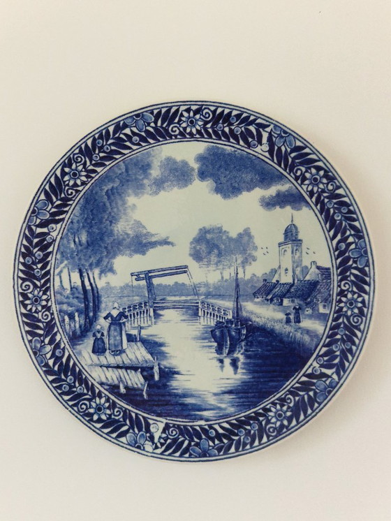 Image 1 of Piatto da parete.Delfts.Boch Freres.Paesaggio.