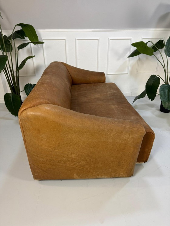 Image 1 of De Sede DS 47 Sofa Leder DeSede Bruin Zwitserland Bank 3 Zits
