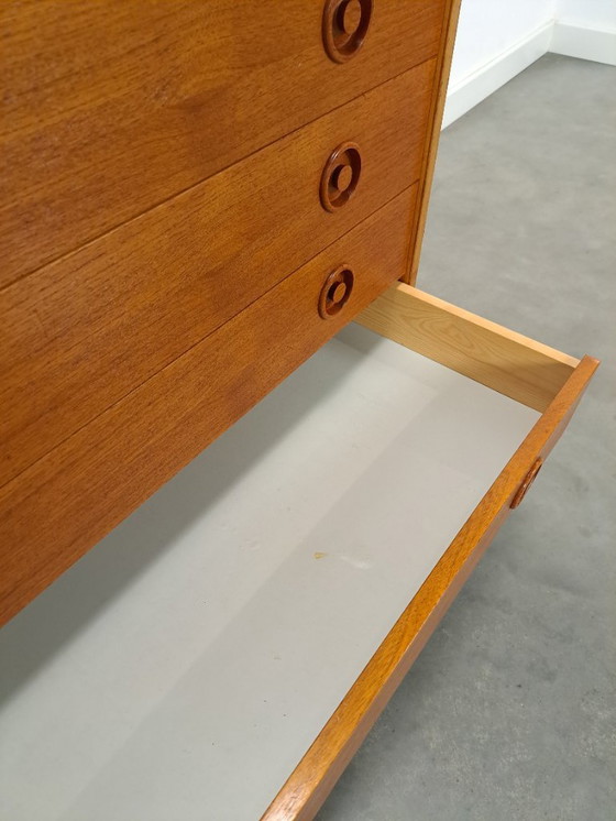 Image 1 of Dänische Teakholzkommode mit 5 Schubladen