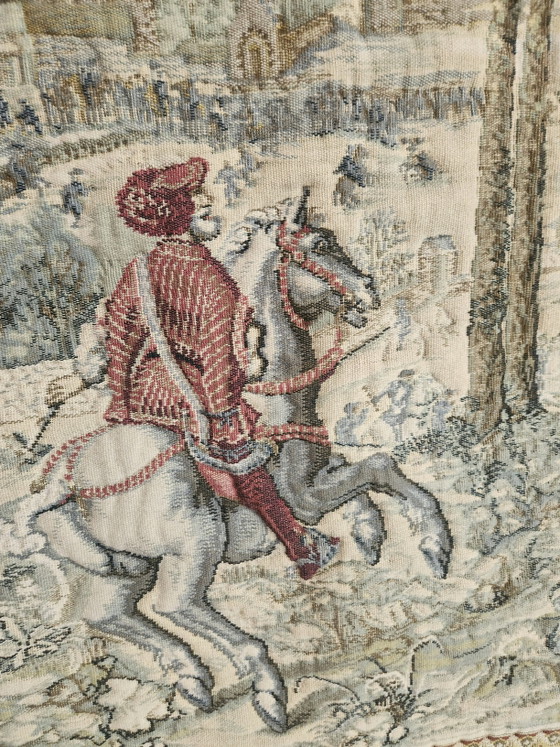 Belgische mittelalterliche Gobelin Jacquard flämische Wandteppich „Jagden des Kaisers Maximilian“ oder (photo 3 of 15)