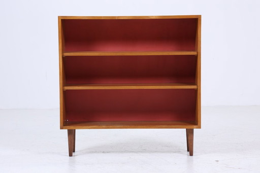 Open vintage shelf 60s | Mid - Century cupboard vintage hallway storage retro wood #04-65