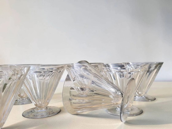 Baccarat - 7 waterglazen model REX – Glazen & Karaffen, Crystal, Glass, Art Deco (photo 5 of 8)
