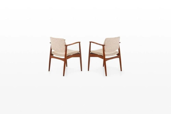 Chaises Captain's d'Erik Buch pour Ørum Møbler, Danemark, années 1960, lot de 2 – Chaises de salle à manger (photo 4 of 16)