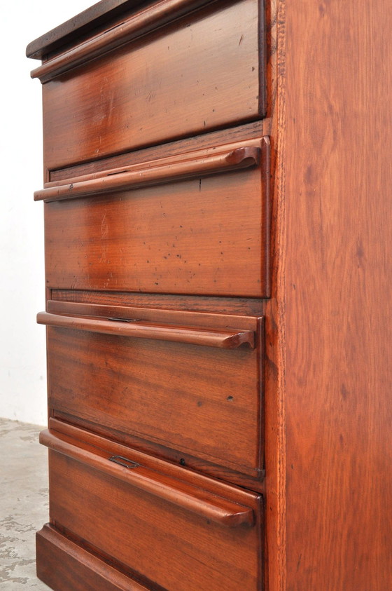 Image 1 of Vintage Chest of Drawers or File Cabinet in Mahogany