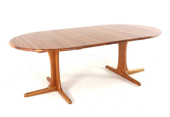 Round 2x extendable Danish dining table vintage – Wood (photo 15 of 18)