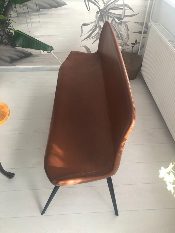 Image 1 of Banco de comedor de cuero