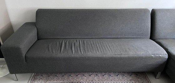Image 1 of Gelderland 6511 grigio 3 posti + chaise longue XL