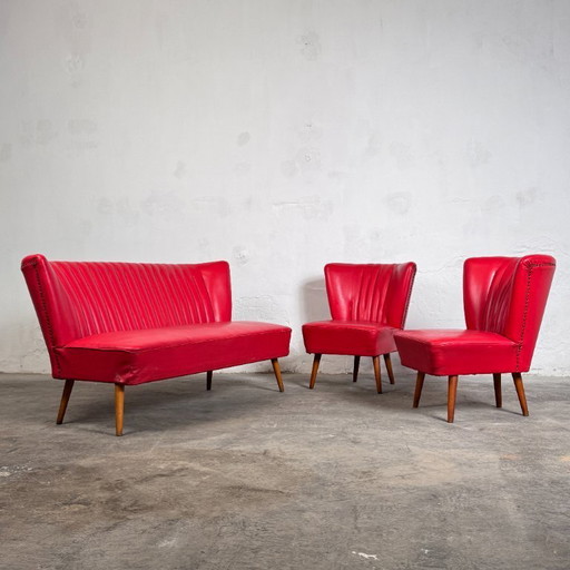 Ungarisches „Sky“-Sofa mit 2 passenden Sesseln, 1960er Jahre – Mid-Century Modern Set