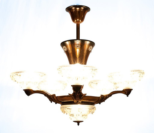 EZAN Art Deco 6-lichts kroonluchter